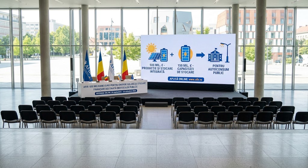 AFIR lansează finanțări de 650 de milioane de euro pentru energie solară și stocare destinată entităților publice