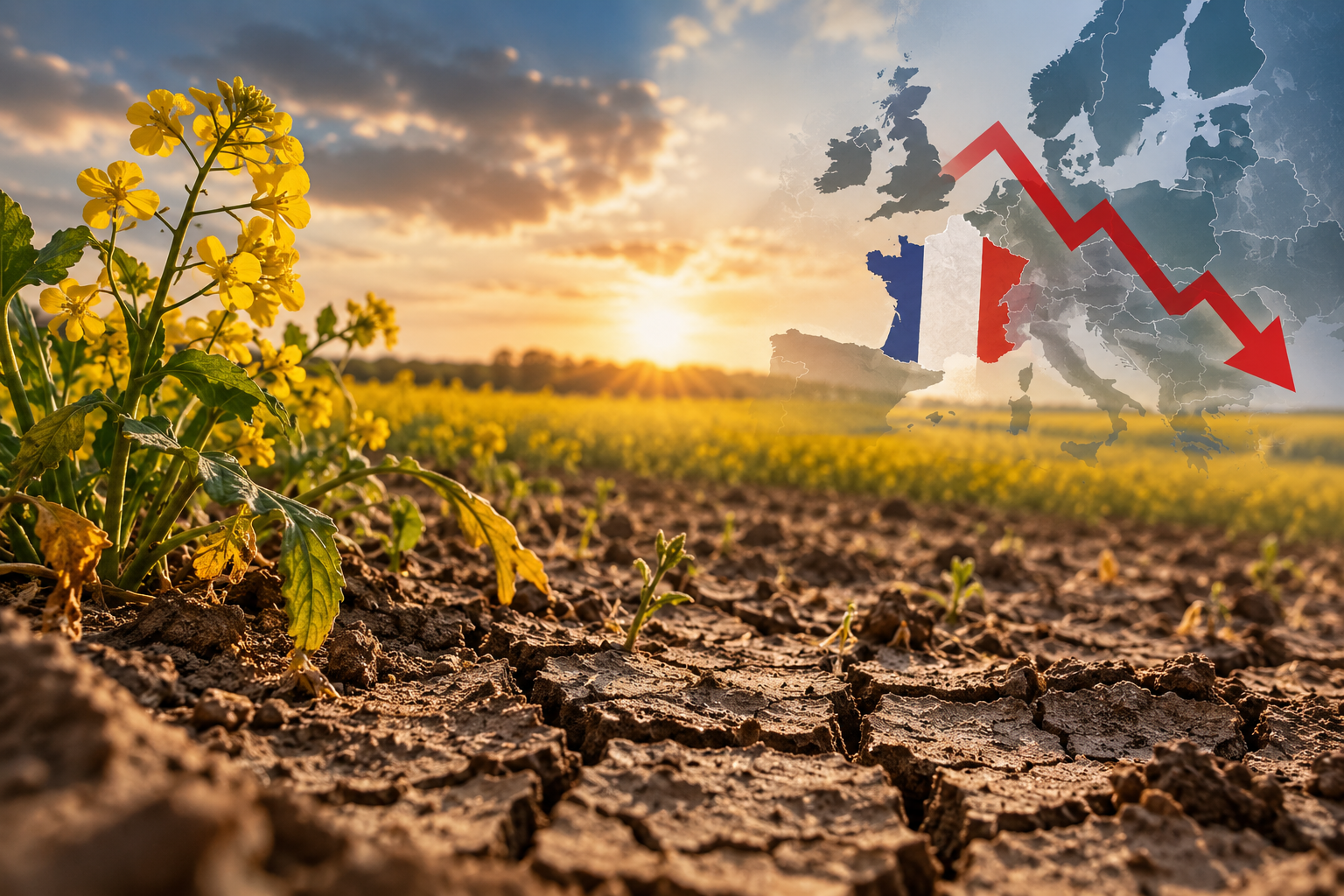 Seceta schimbă planurile fermierilor europeni: suprafața cu rapiță ar putea scădea în 2027