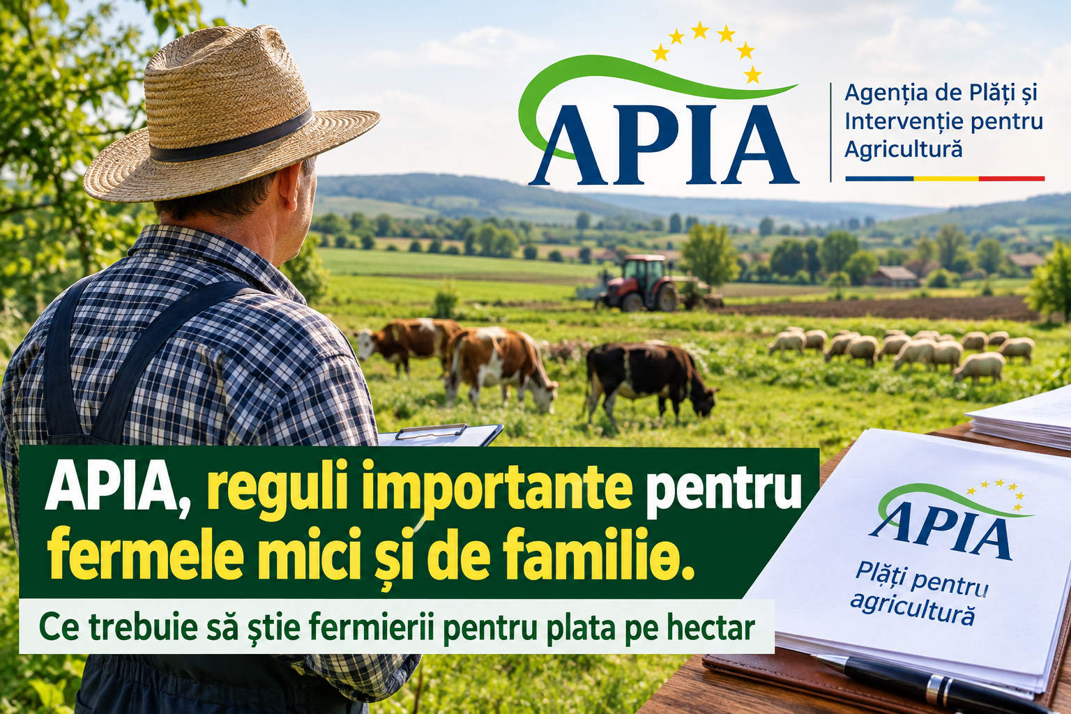 APIA, reguli importante pentru fermele mici și de familie. Ce trebuie să știe fermierii pentru plata pe hectar