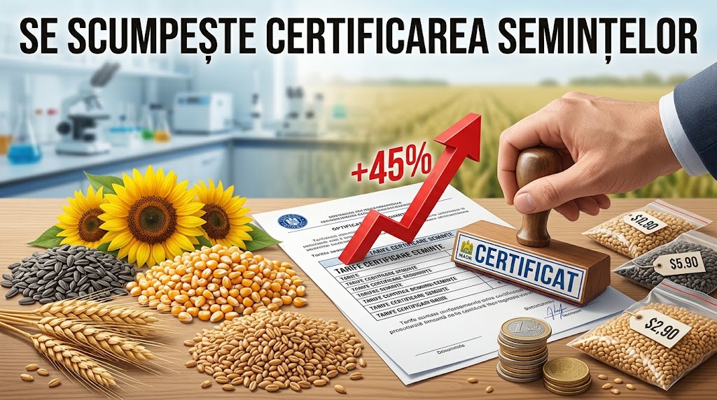 Se scumpește certificarea semințelor: MADR a majorat tarifele oficiale pentru controlul și testarea calității cu aproape 45%