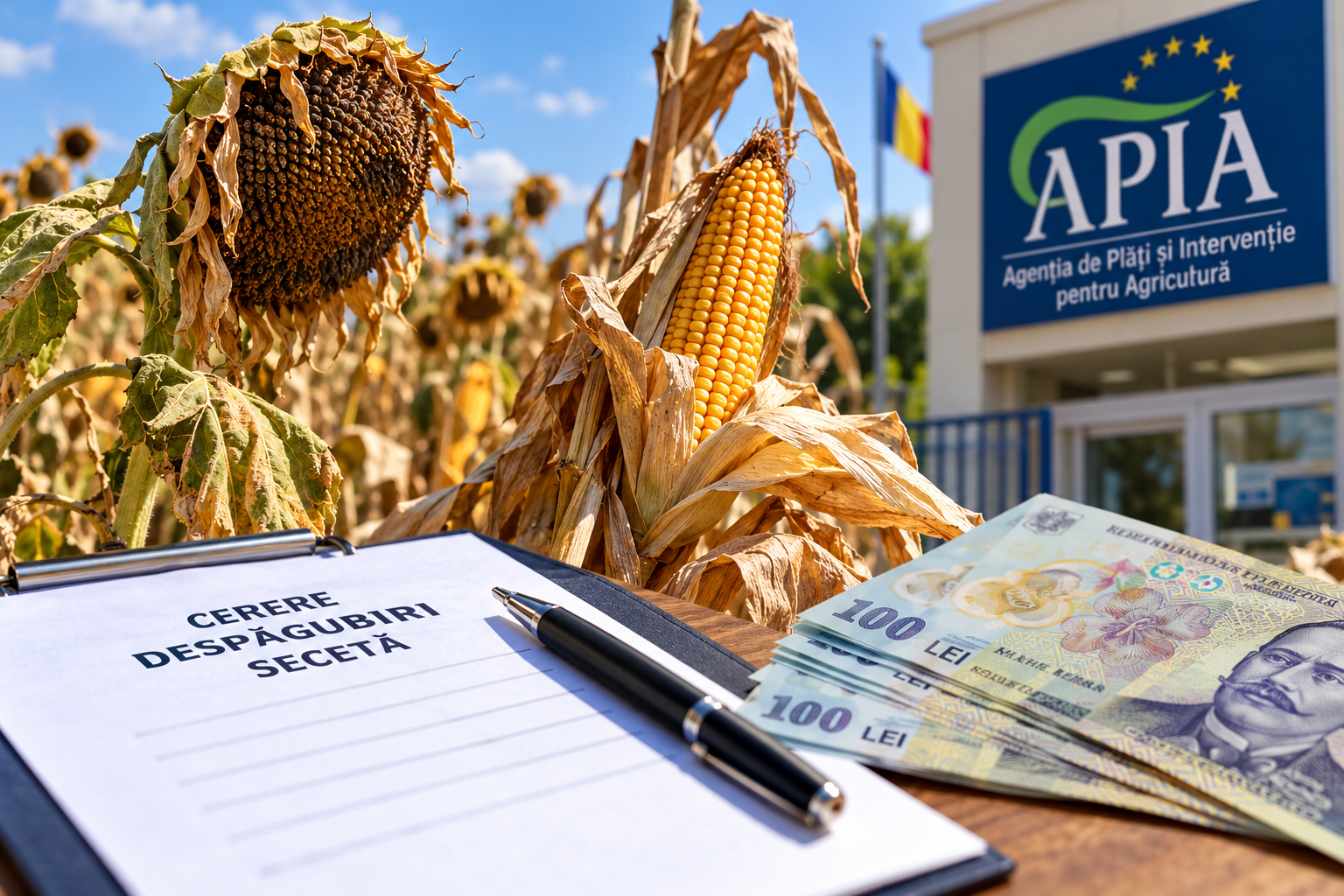 Despăgubiri pentru secetă de până la 333 lei/ha. APIA primește cererile începând de luni, 12 octombrie