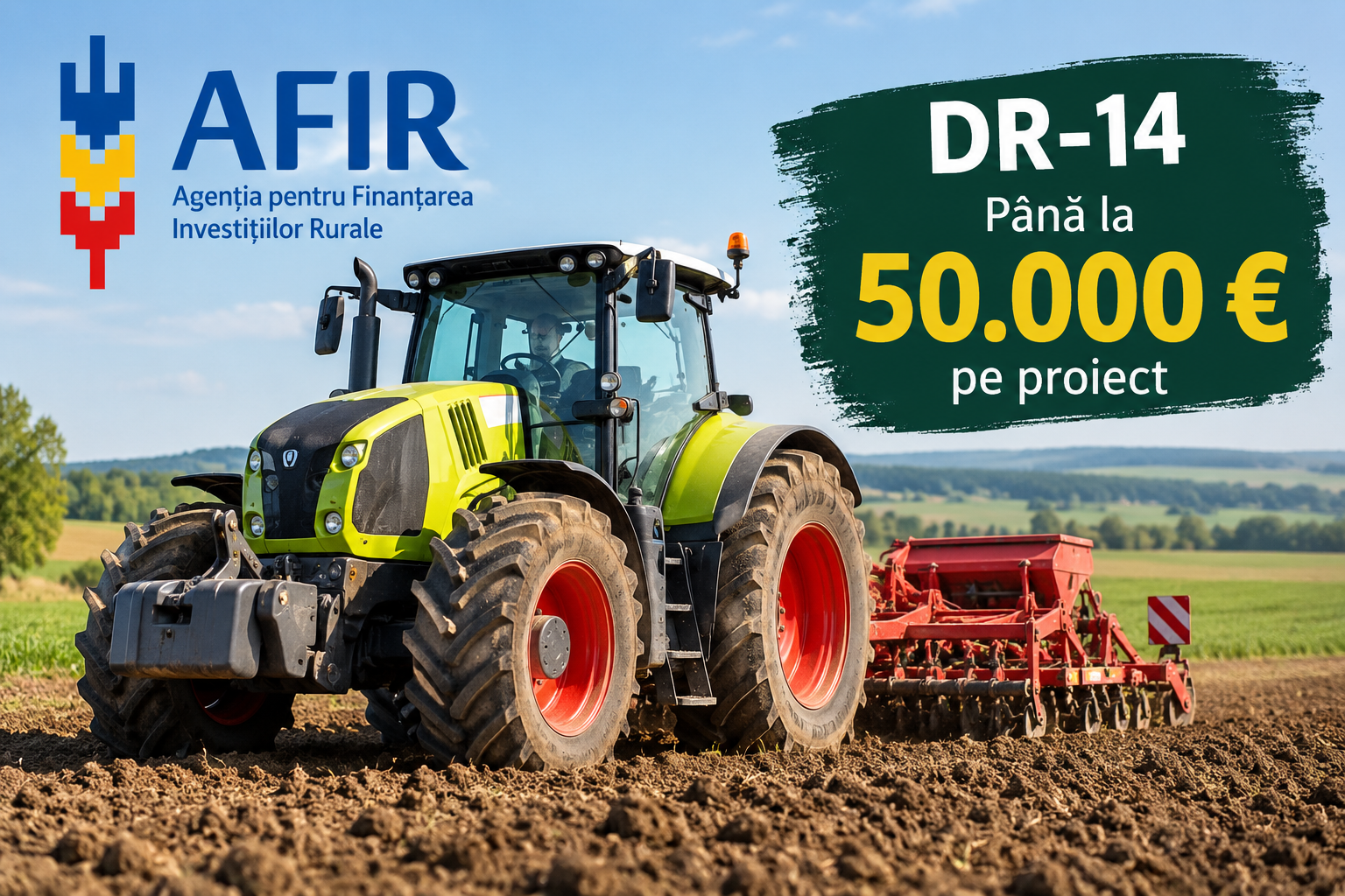 AFIR a închis mai devreme componenta pentru achiziții simple din DR-14. Fermierii au cerut peste 35 milioane de euro